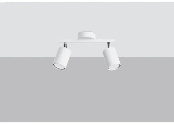 Sollux SL.1124 - Bodové svietidlo LEMMI 2xGU10/40W/230V biela