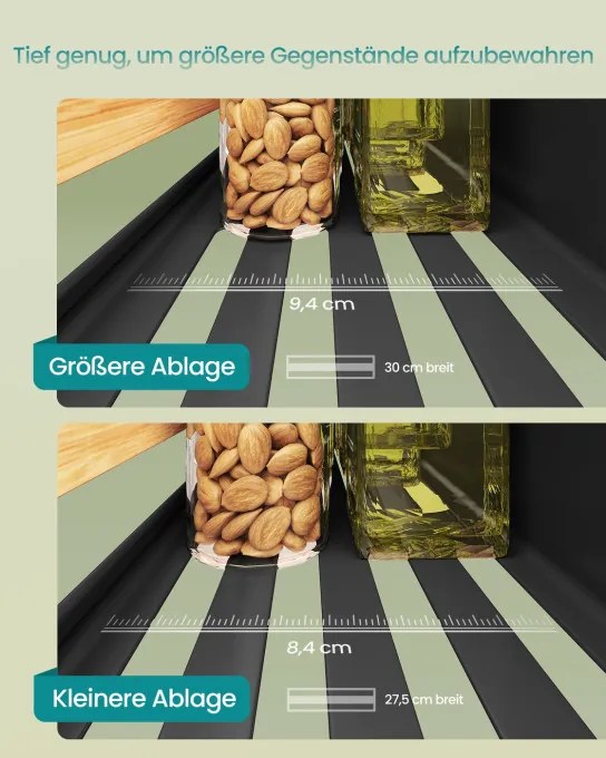 Sada kuchynských políc KCS062BH01 (4 ks)