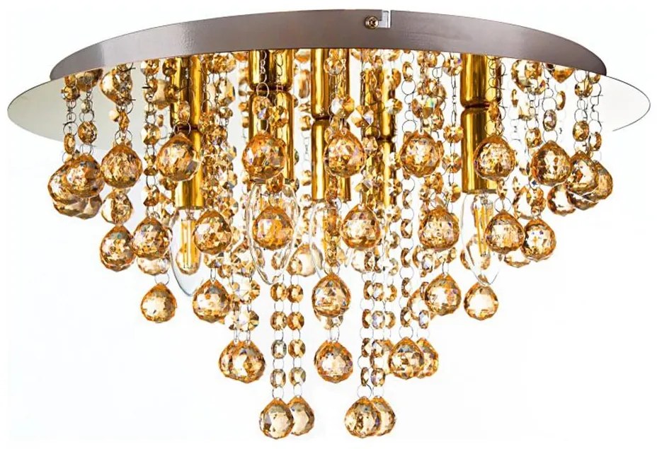 Globo 63040545 - Stropné svietidlo LONDON 5xE14/40W/230V pr. 46 cm zlatá