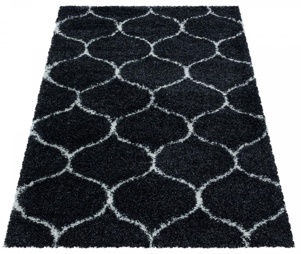 Ayyildiz koberce Kusový koberec Salsa Shaggy 3201 antracit - 140x200 cm
