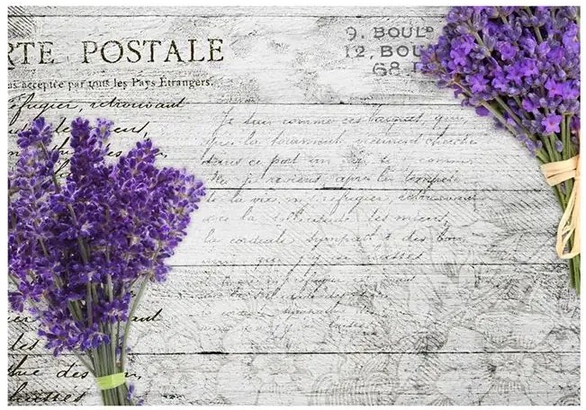 Fototapeta - Lavender postcard Veľkosť: 441x315, Verzia: Samolepiaca