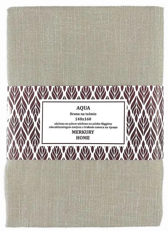 Záclona na páske AQUA polyester béžová 140x160 Merkury Home