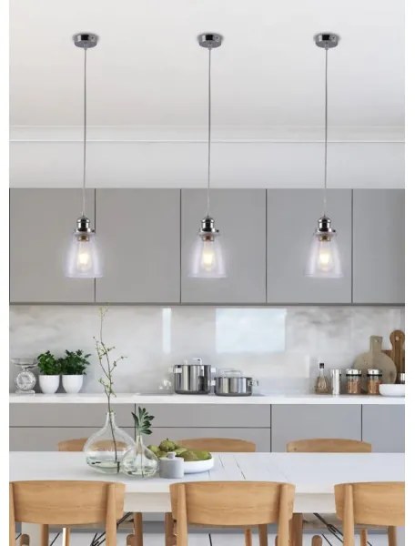 Luster na lanku VOICE 1xE27/40W/230V