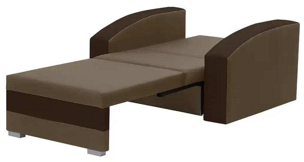 1-miestne kreslo s funkciou spania JAN Světle šedá/černá