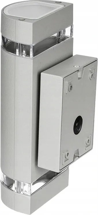LEDLUX LED vonkajšie strieborné - 2 x GU10 - 230V - BRG2464
