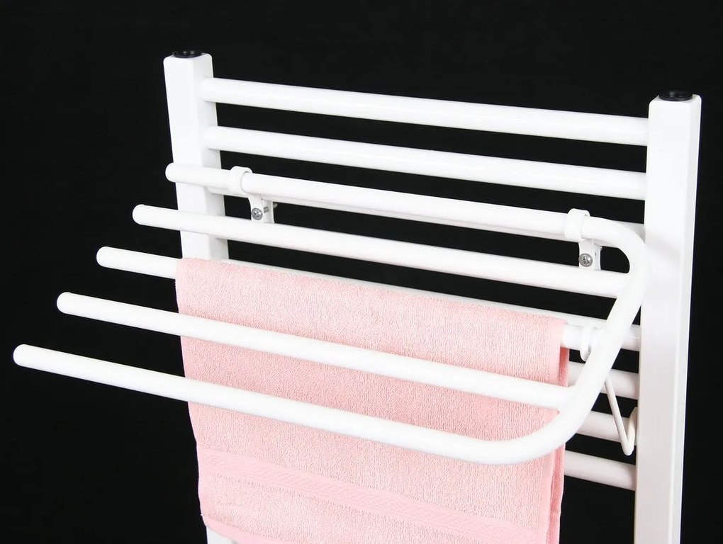 Aqualine Aqualine, Sušiak 4 uterákov na vykurovacie telesá, univerzálne upínanie, dĺžka 50cm, biela, 25-03-SV450
