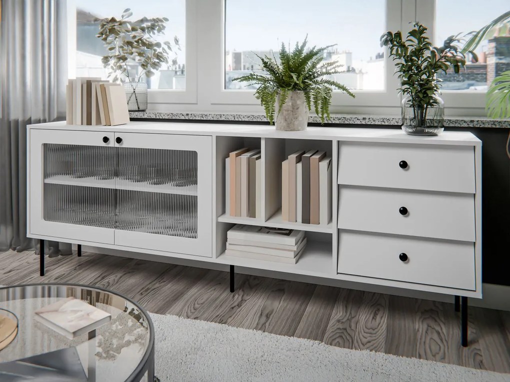 Komoda Aurezi 200, Farby: biela