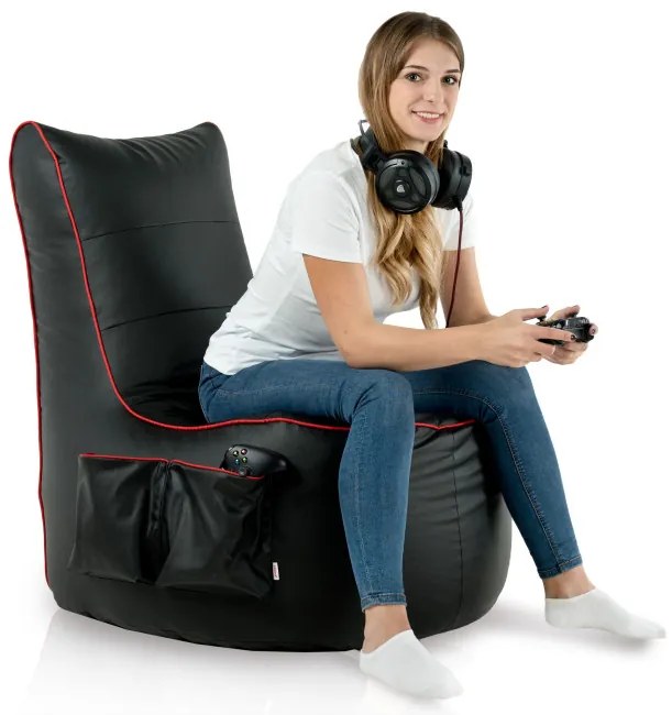 Kreslo GAMING - čierna ekokoža