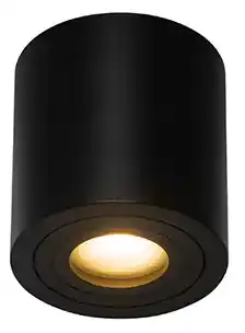 Moderné bodové svetlo do kúpeľne čierne okrúhle IP44 - Capa | BIANO