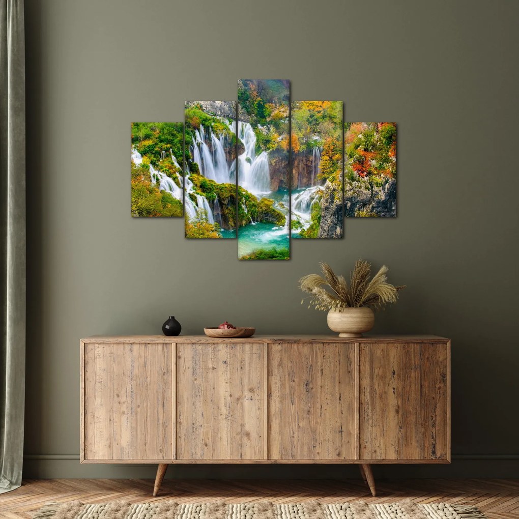 Obraz - Národný park Plitvické jazerá (150x105 cm)