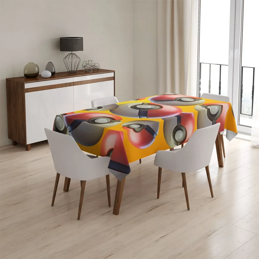 Sablio Obrus Pokemon ball Pattern - 145x240 cm