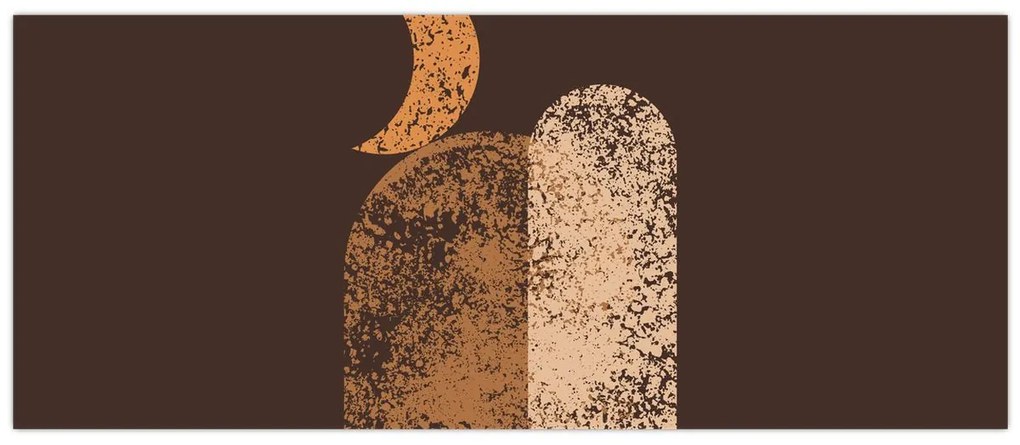 Obraz - Oranžové oblúky N⁰2 (120x50 cm)