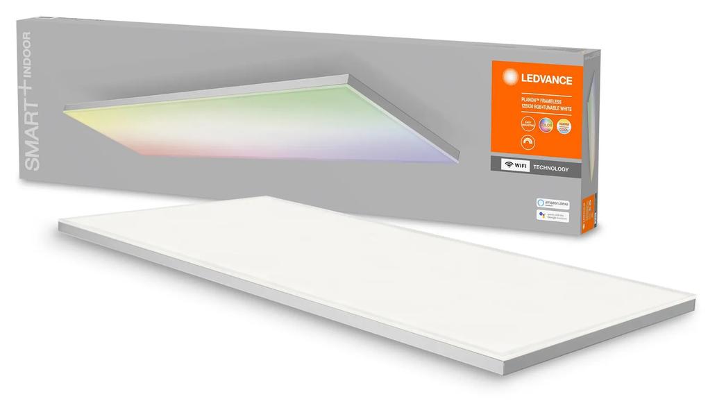 LEDVANCE Chytrý LED panel SMART WIFI PLANON FRAMELESS, 40W, teplá biela-studená biela, RGB, 120x30cm