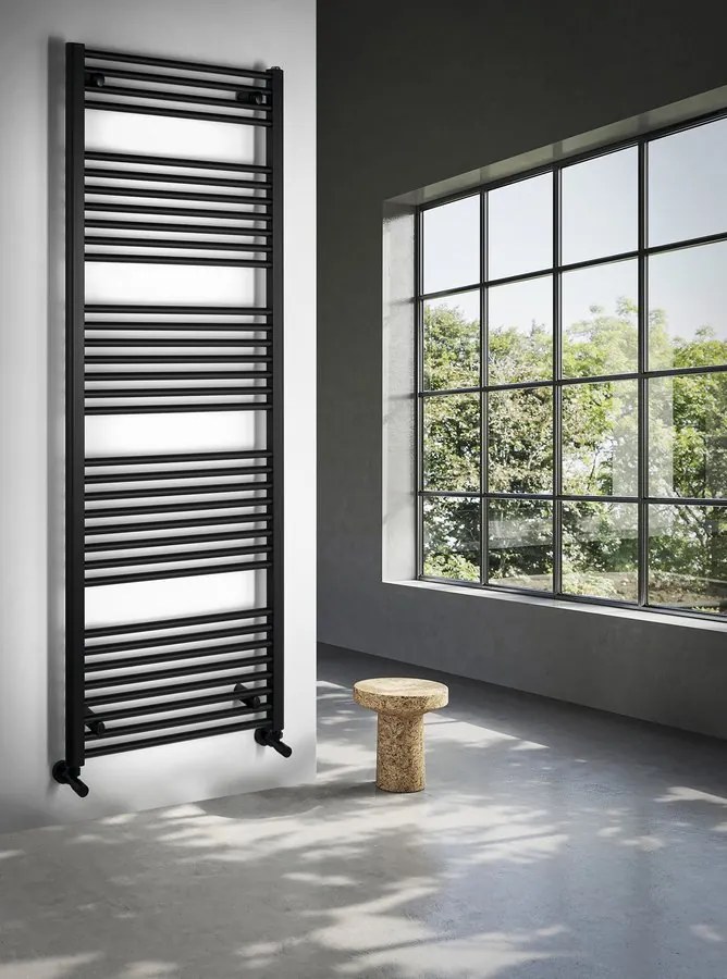 Aqualine Aqualine, DIRECT vykurovacie teleso s bočným pripojením 600x1680 mm, čierna matná, ILR66B