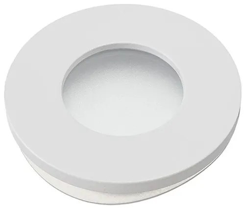 Podhľadové svietidlo Round, 1x biele kovové tienidlo, w