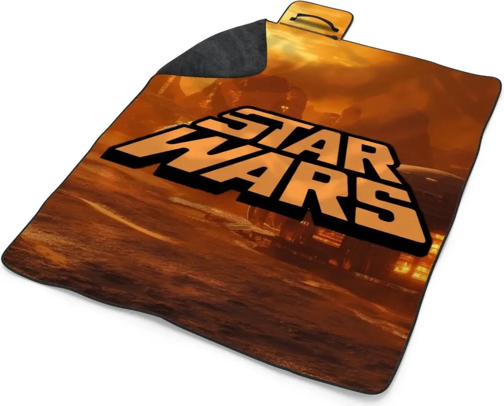 Sablio Plážová deka Star Wars Lávová planéta: 200x140 cm