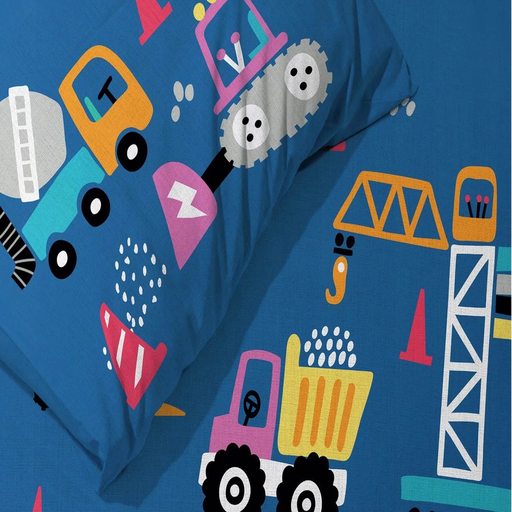 DETSKÉ BAVLNENÉ OBLIEČKY TOY CARS 100X135 CM, 1KS 40X60 CM VZOROVANÉ