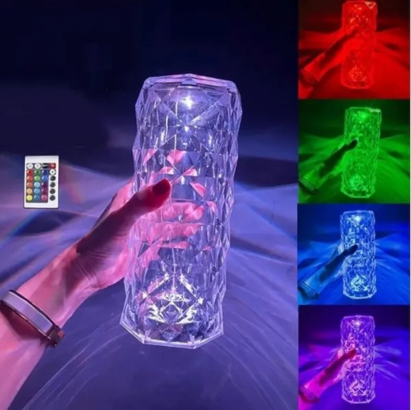 Rose Diamond Stolná dotyková lampa 21 cm
