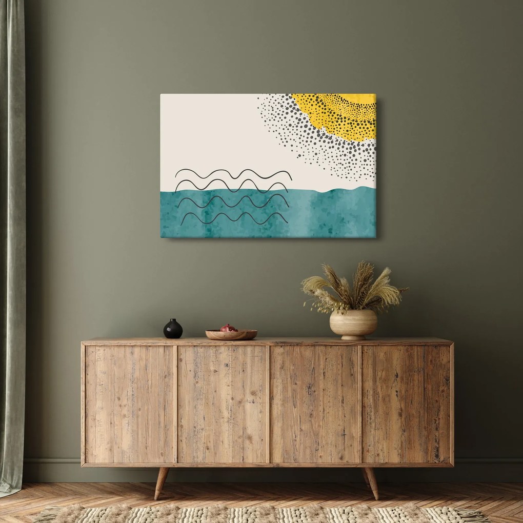 Obraz - Abstraktná maľba pláže N⁰1 (90x60 cm)