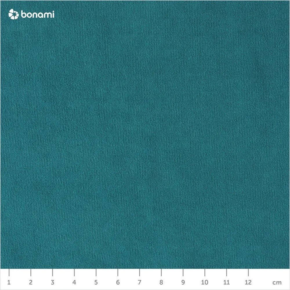 Tyrkysová zamatová rozkladacia rohová pohovka (pravý roh) Sweet Harmony – Miuform