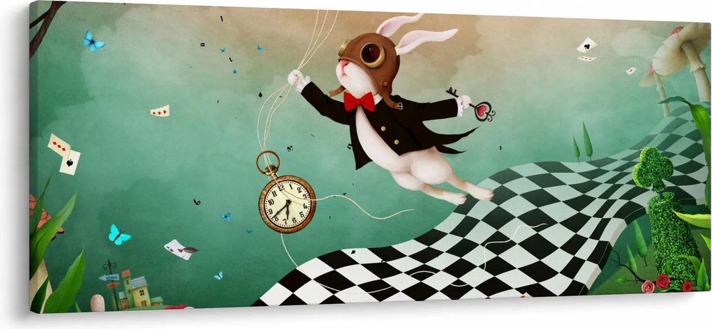Obraz - Fantasy zajačik (120x50 cm)