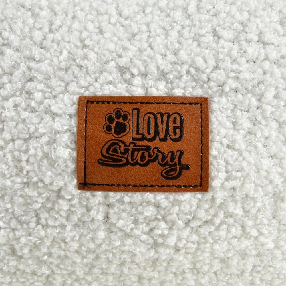 Krémový pelech pre psa 32x40 cm – Love Story