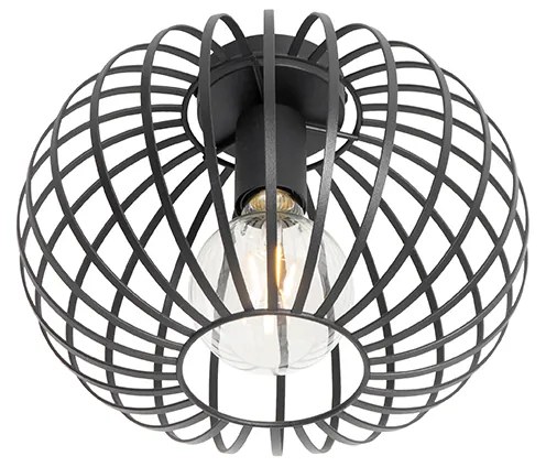 Inteligentné stropné svietidlo čierne 30 cm vrátane Wifi G95 - Johanna