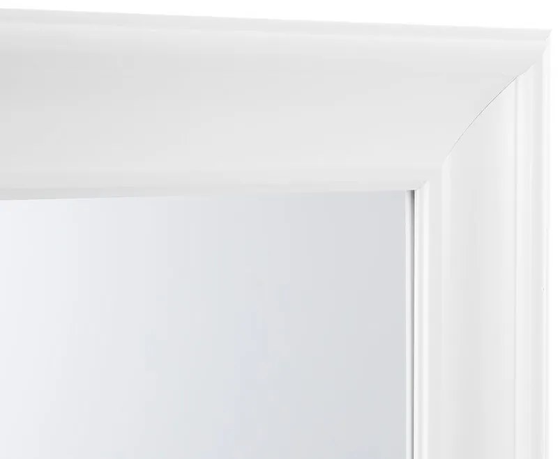 Nástenné zrkadlo 60 x 90 cm Lunza (biela). Vlastná spoľahlivá doprava až k Vám domov. 1081091