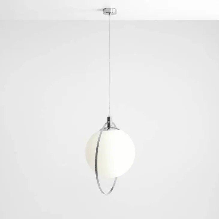 PENDANT AURA WHITE | Minimalistická biela lampa na strop Farba: Biela