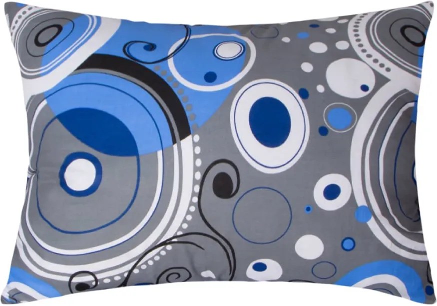 XPOSE® Flanelová obliečka na vankúš ŠÁRKA - modrá 70x90 cm