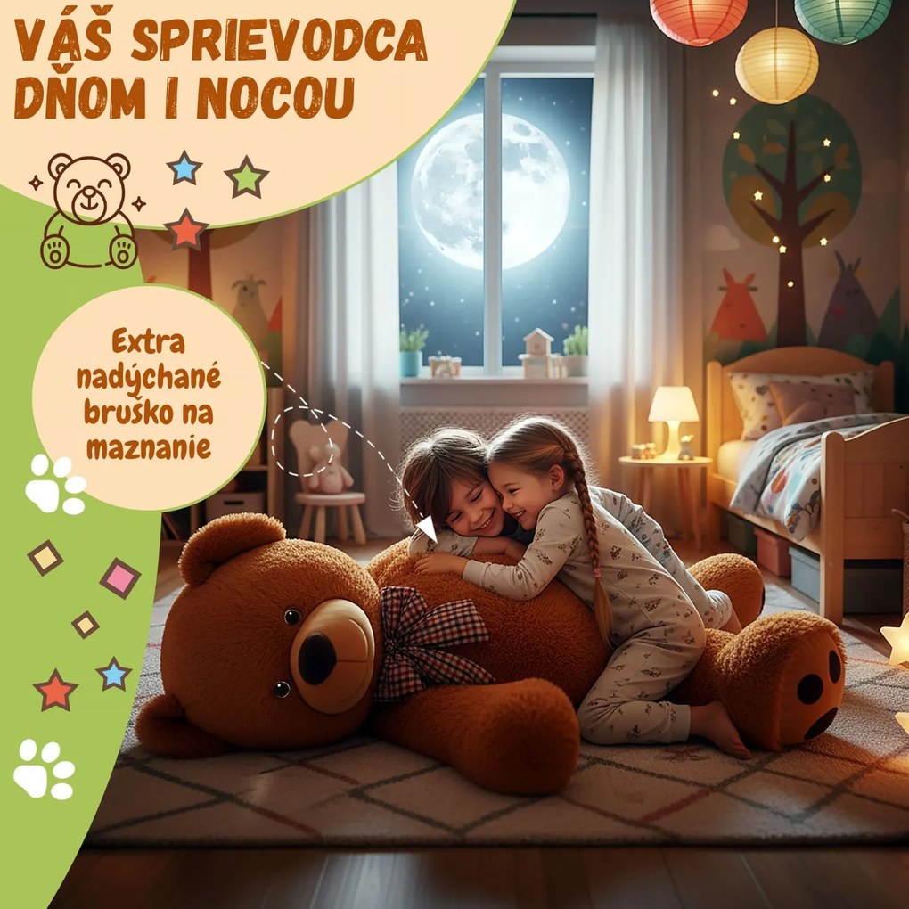 Veľký plyšový medveď BENY, 100cm, hnedá Monzana