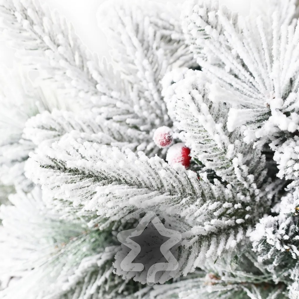 Vianočný veniec Zasnežený 50 LED 60 cm