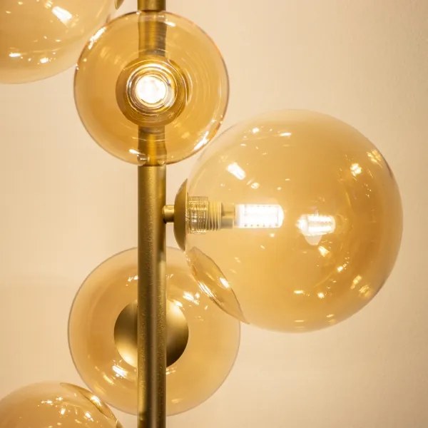 Brilagi - LED Stojacia lampa MILLA 7xG9/3W/230V zlatá