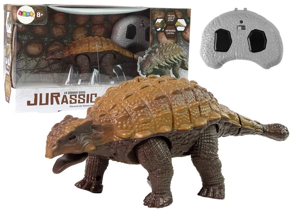 Lean Toys Dinosaurus Ankylosaurus na diaľkové ovládanie