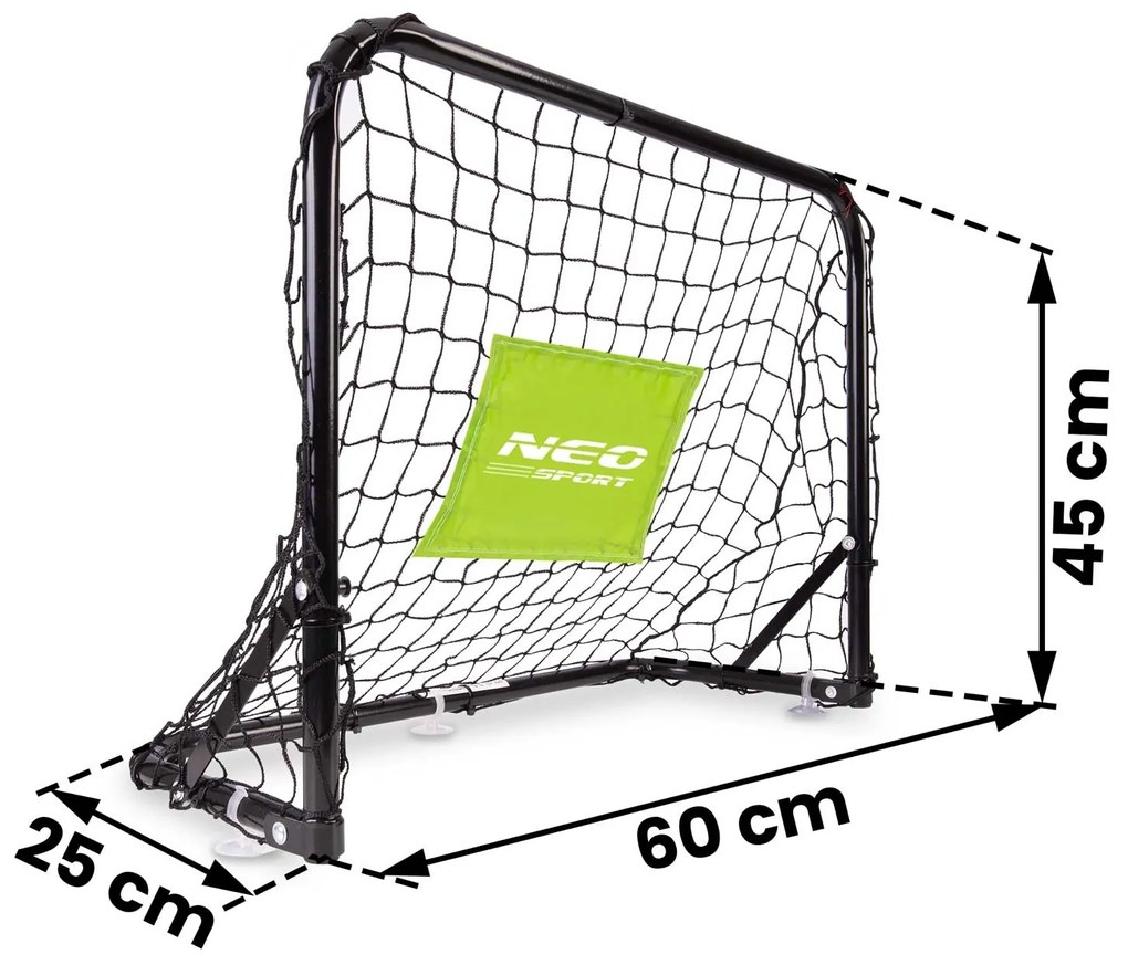 Neo-Sport Futbalové bránky - sada 2 ks - 60 x 45 x 25 cm NS-461
