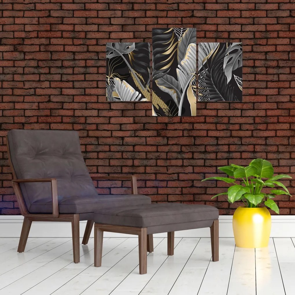 Obraz - Zlatá džungľa (90x60 cm)