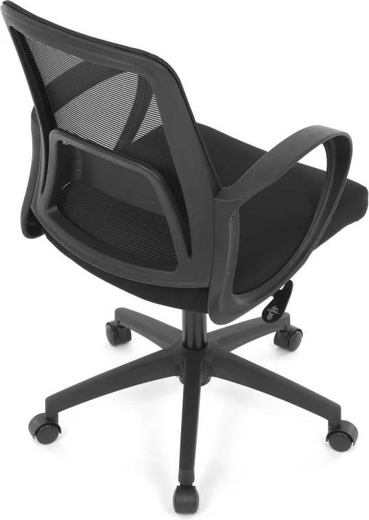 Kancelárska otočná stolička NERO — látka, čierna