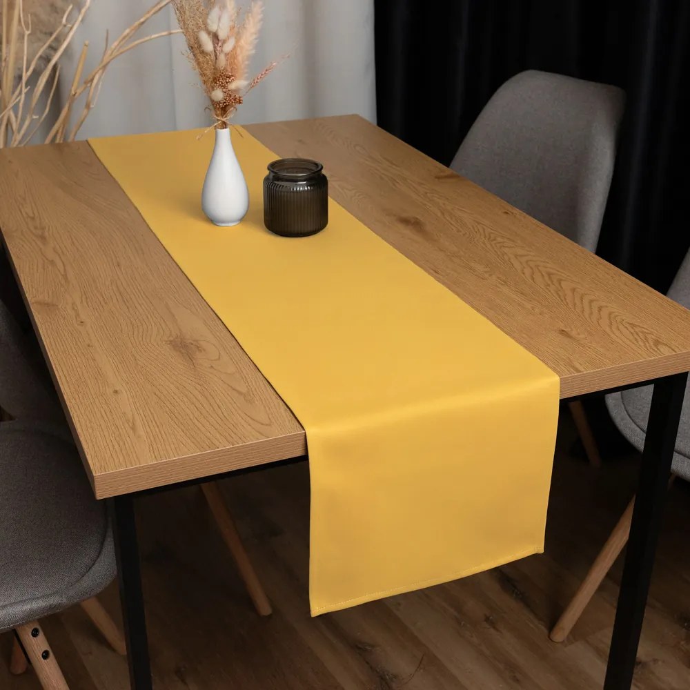 Biante Dekoračný behúň na stôl BKU-109 Horčicový 45x180 cm