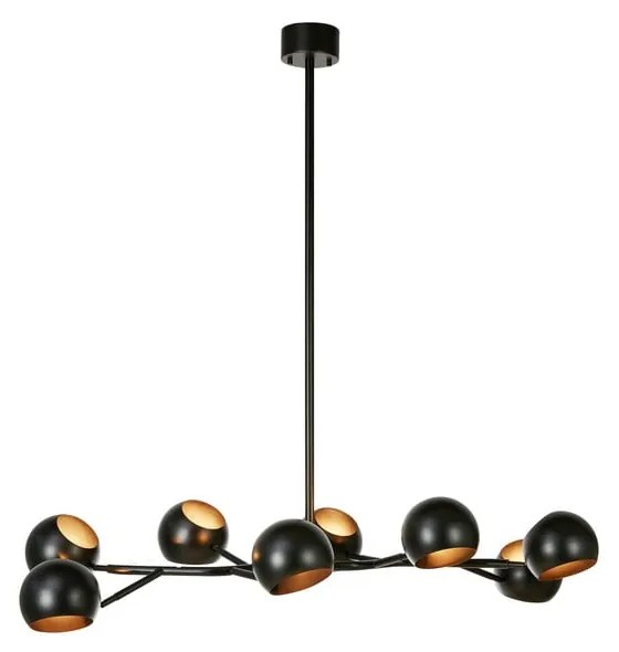 Čierne závesné svietidlo s kovovým tienidlom Edgar – Markslöjd