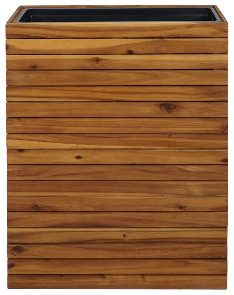 Kvetináč HWC-L21, 41x63x23cm, akáciové drevo - hnedá