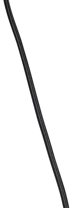 Závesné svietidlo s plyšovým tienidlom modré so zlatom 50 cm - Combi