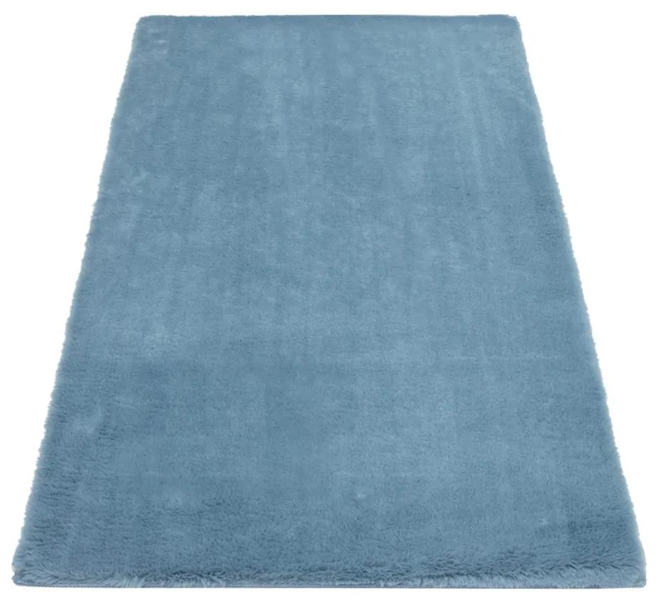 Dekorstudio Kožušinový koberec do kúpeľne TOPIA mats - modrý Rozmer koberca: 40x60cm