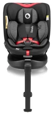 Lionelo - Autosedačka s otočnou základňou NAVY i-Size 40-150 cm čierna/červená