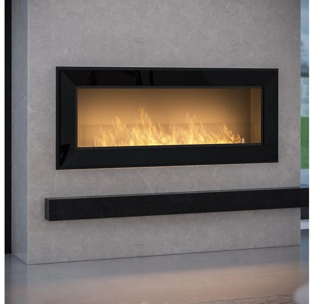 InFire - Vstavaný BIO krb 49x120 cm 3kW čierna IF0049
