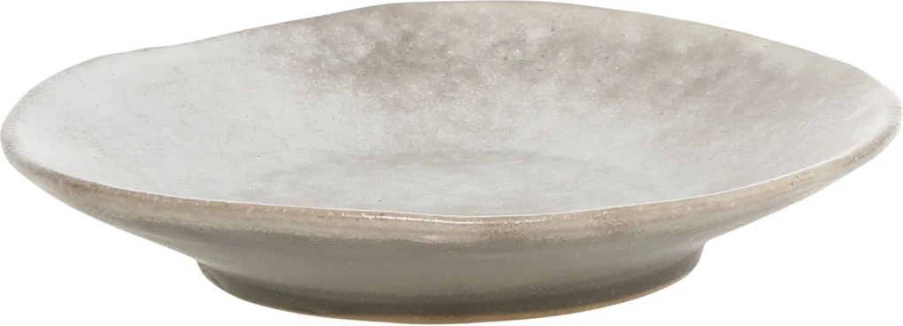 Béžovo-sivý rustikálny dezertný tanier Valence Dusty Stone - Ø 19*4cm