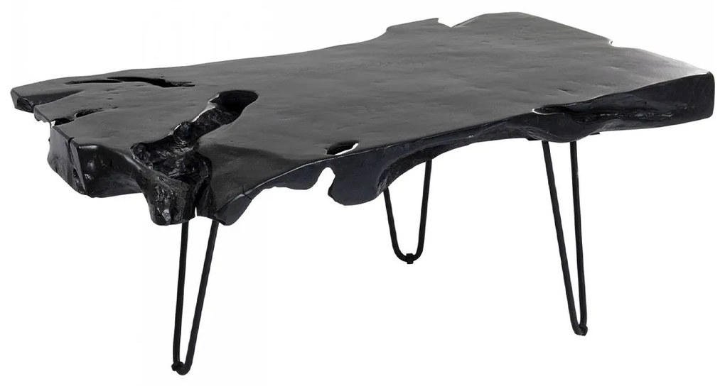 Čierny konferenčný stolík Aspen 100 × 40 cm KARE DESIGN