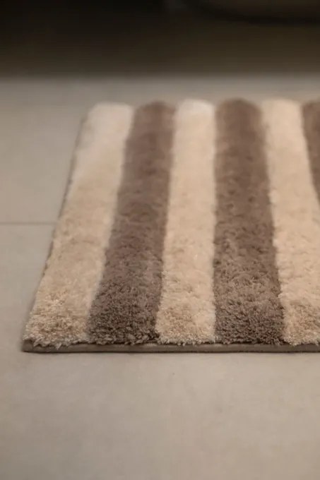 Kúpeľňový koberček HANKO béžový / biely