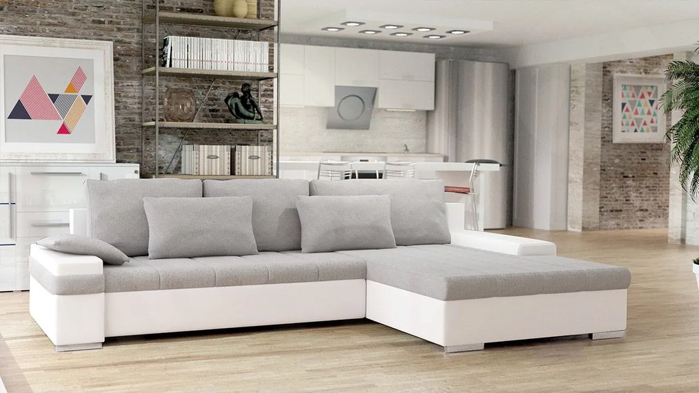 Rohová sedačka Kanton, Dostupné poťahy: Nazar 225.05 + Muna 14, Strana: pravá