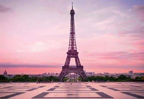 Fototapety, rozmer 368 x 254 cm, Eiffelova veža pri úsvite, W+G 5028-4P-1