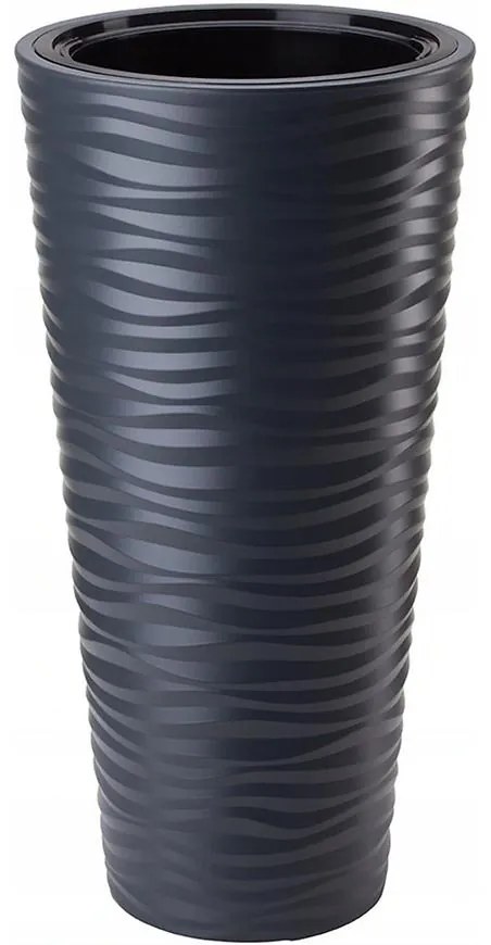 Sahara Dunes Slim okrúhly 30 cm (s vložkou) antracit